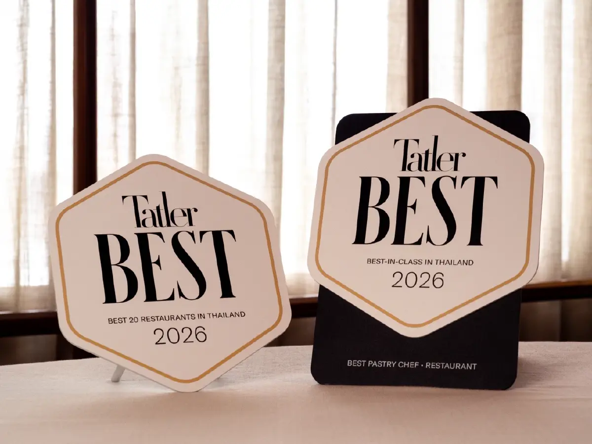 Blue by Alain Ducasse คว้า 2 รางวัลใหญ่จาก Tatler Best Thailand 2026 ชูมาตรฐานไฟน์ไดนิ่งระดับโลก