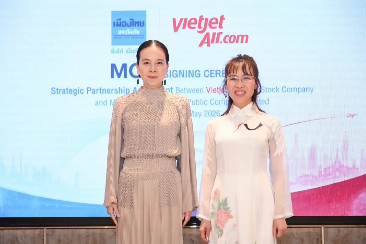 เมืองไทยประกันภัย ลงนาม MOU ร่วมกับ Vietjet Group ยกระดับความร่วมมือทางธุรกิจ