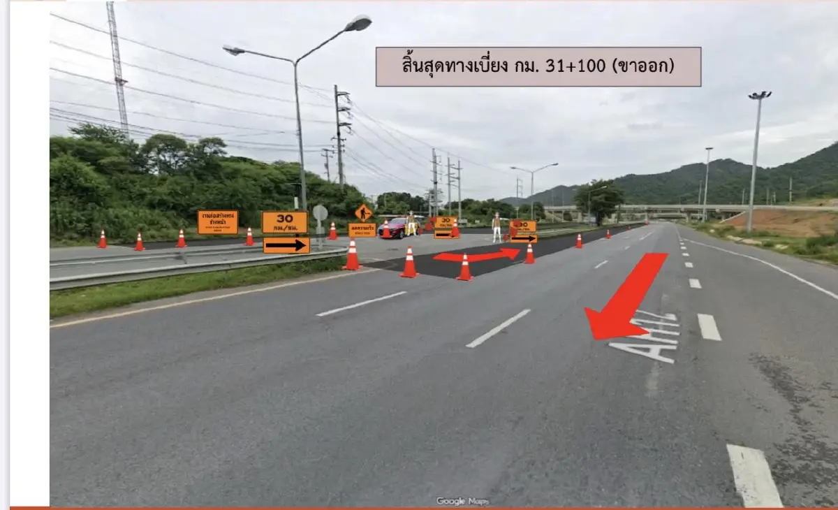 เลี่ยงรถติด ปิดถนนมิตรภาพ ขาเข้า กทม. 9 ชั่วโมง เพื่อรื้อถอนป้าย
