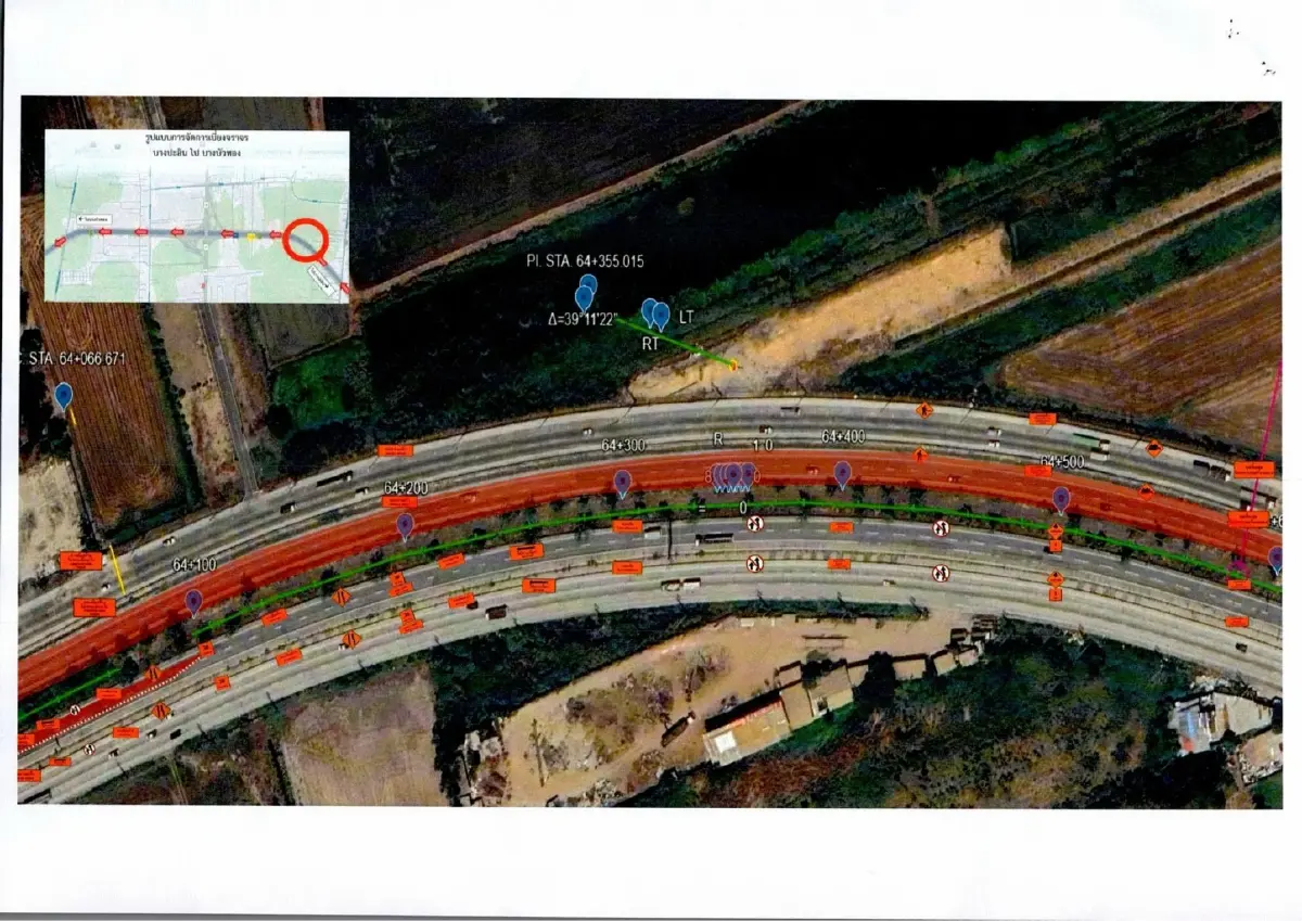 กระทบคนปทุมธานี ปิดถนนนานเกือบ 3 ปี ทล.9 บางบัวทอง - ลาดหลุมแก้ว