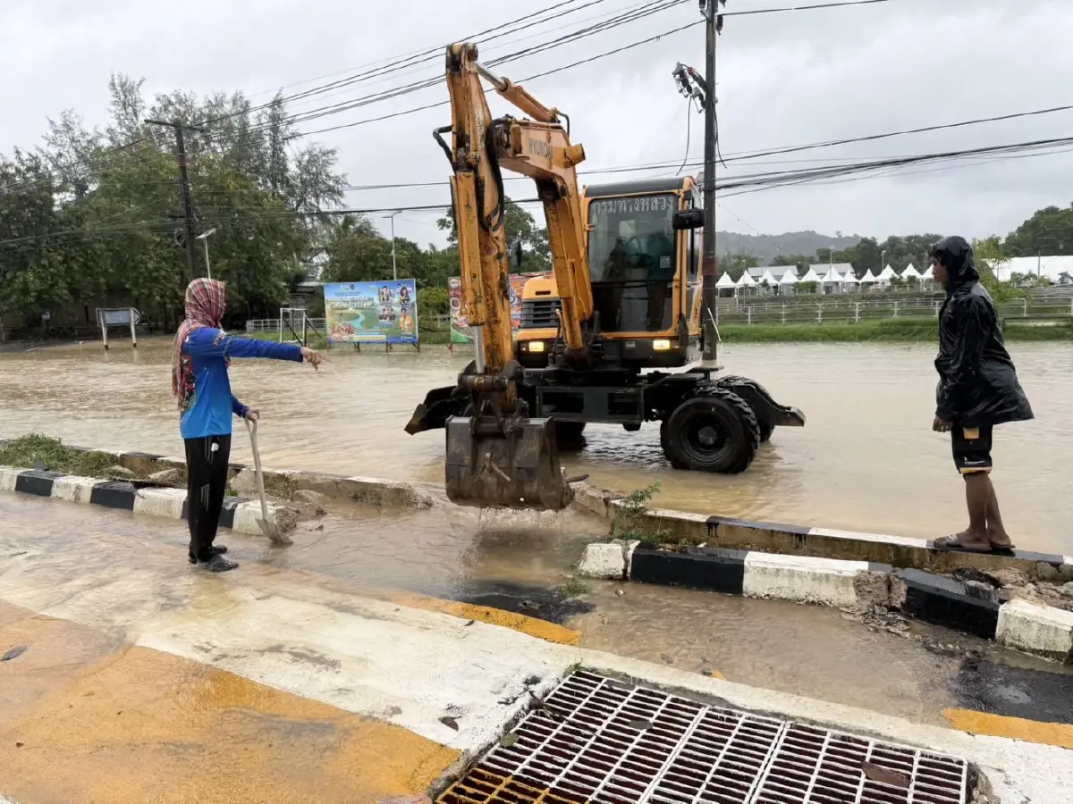 ด่วน แจ้งเตือน Cell Broadcast ฝนตกหนัก พังงา-ระนอง เช็กพื้นที่น้ำท่วม