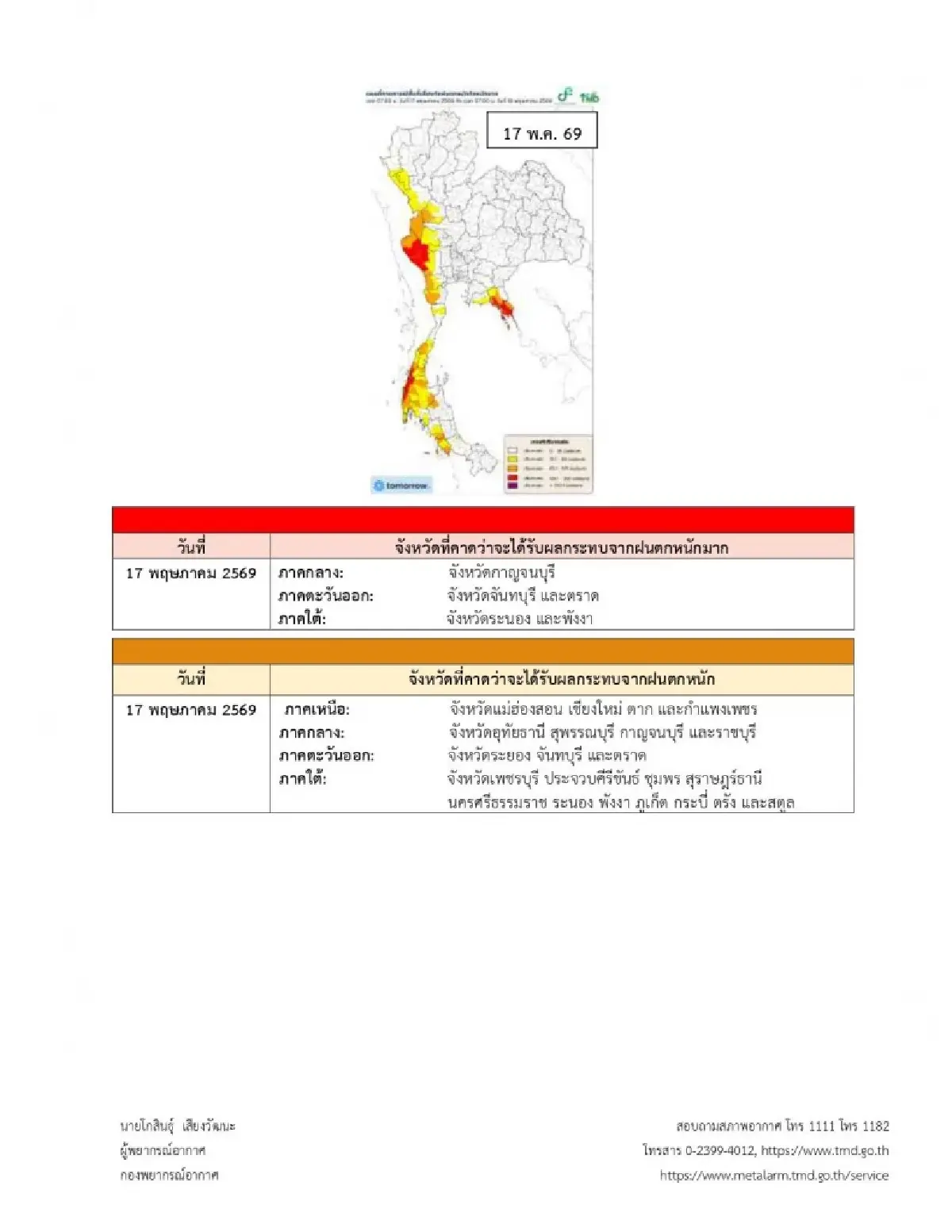 ประกาศกรมอุตุ ฉบับแรก พายุฝนระลอกใหม่ ถล่มทั่วไทย ยาว 5 วันติด คลื่นลมแรง
