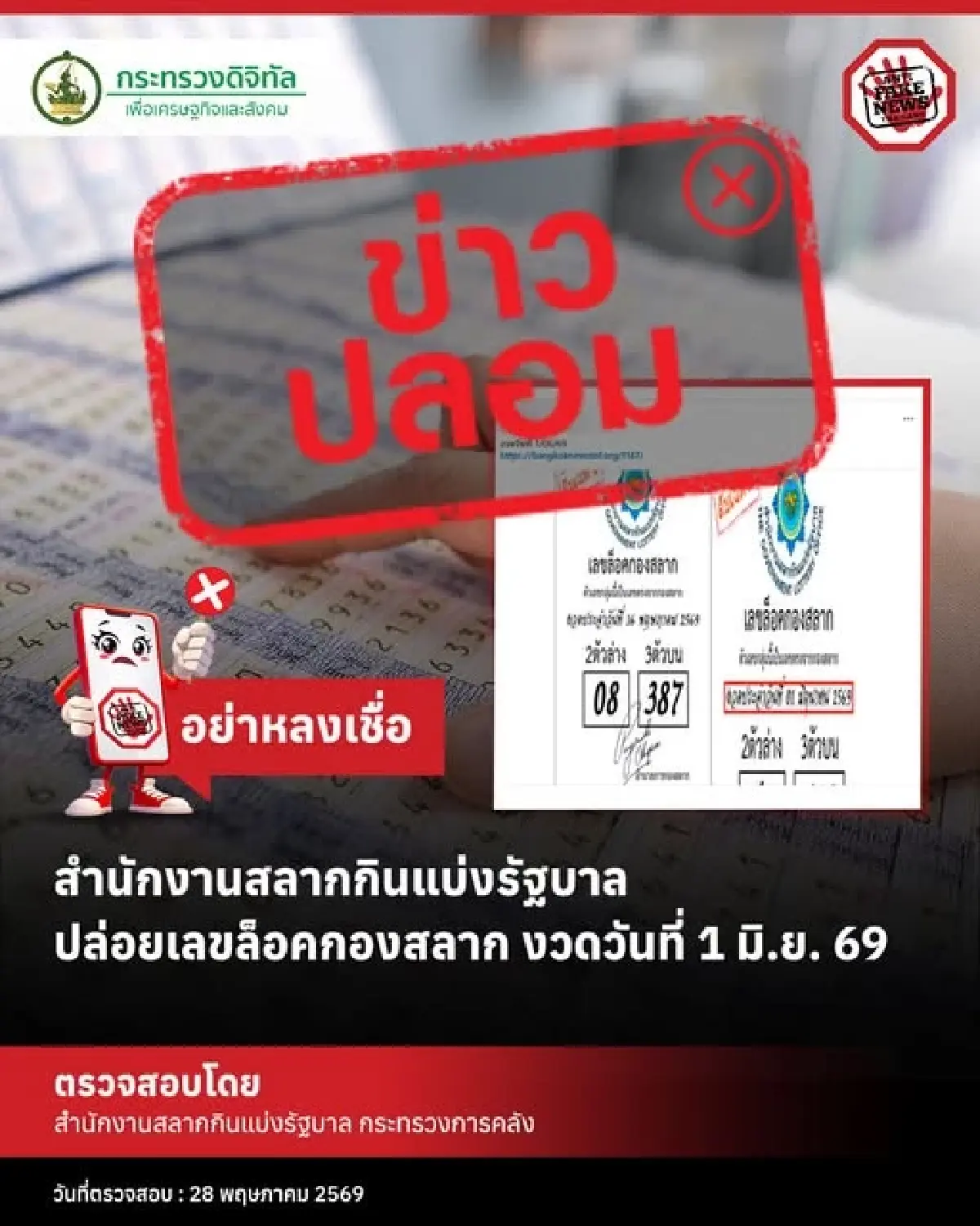 มาอีก คนปล่อยเลขล็อคกองสลาก หวยงวดนี้ 1 มิ.ย.69 คอหวยระวัง เลขเด็ด