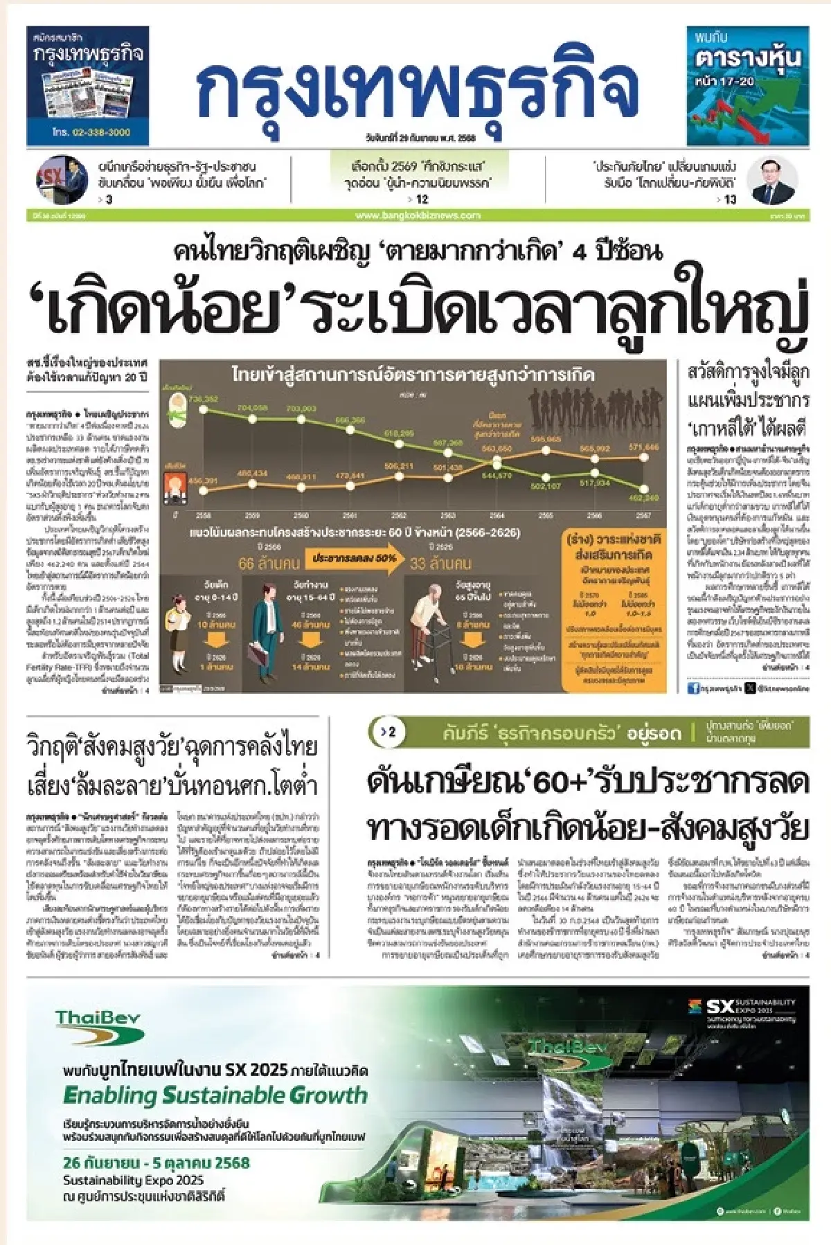 กรุงเทพธุรกิจ รับรางวัลชมเชย พาดหัวข่าวดีเด่น จากสมาคมหนังสือพิมพ์แห่งประเทศไทย