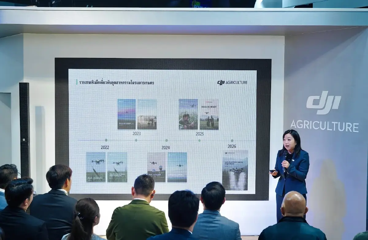 ก้าวล้ำไปอีกขั้น! DJI เปิดตัวโดรนเรือธง “Agras T55 & T100” แบตคู่ ใช้งานง่าย ปลอดภัย