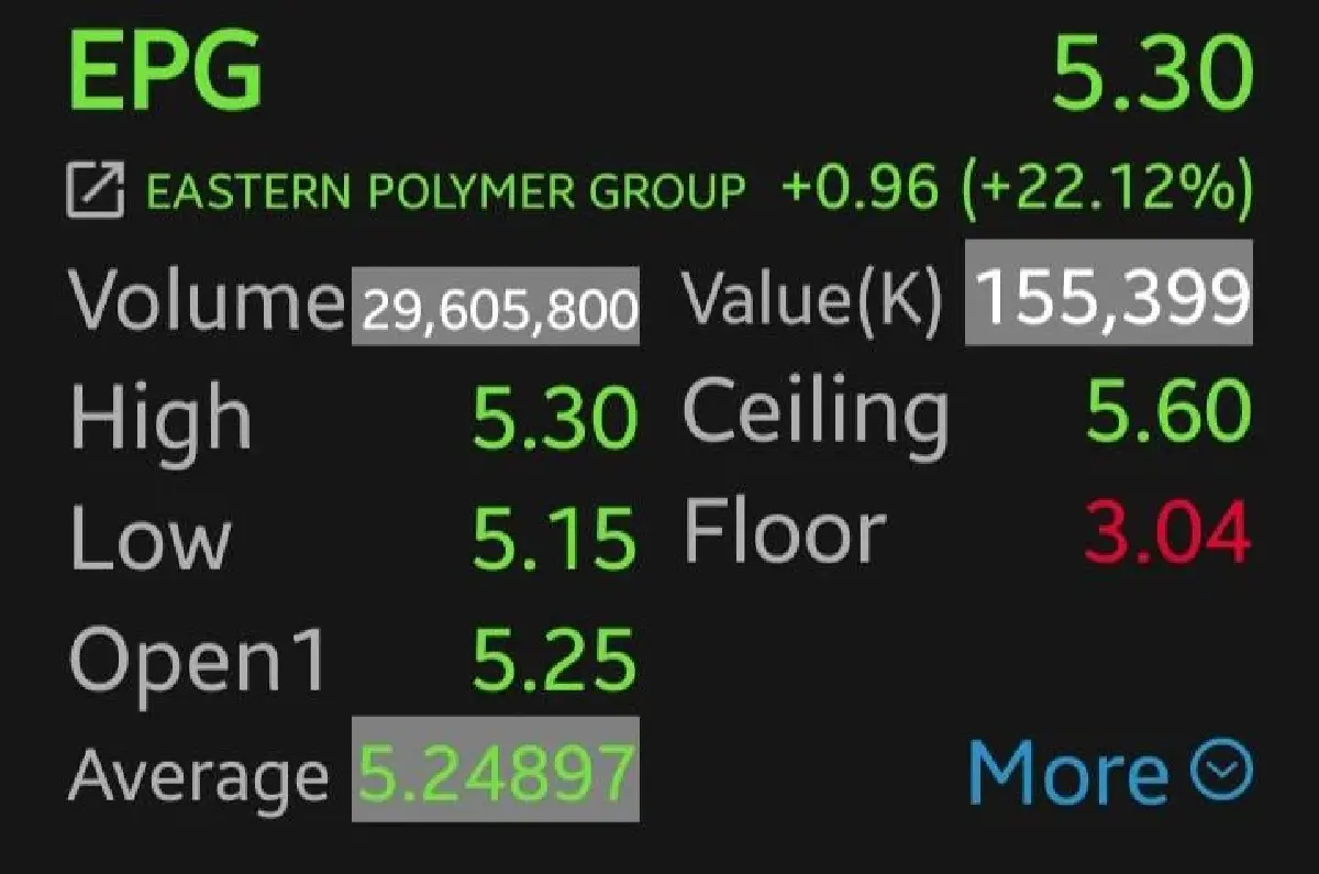 หุ้น EPG พุ่ง 22.12% รับงบแกร่ง! กำไรโตเกินคาด อานิสงส์ Data Center หนุน