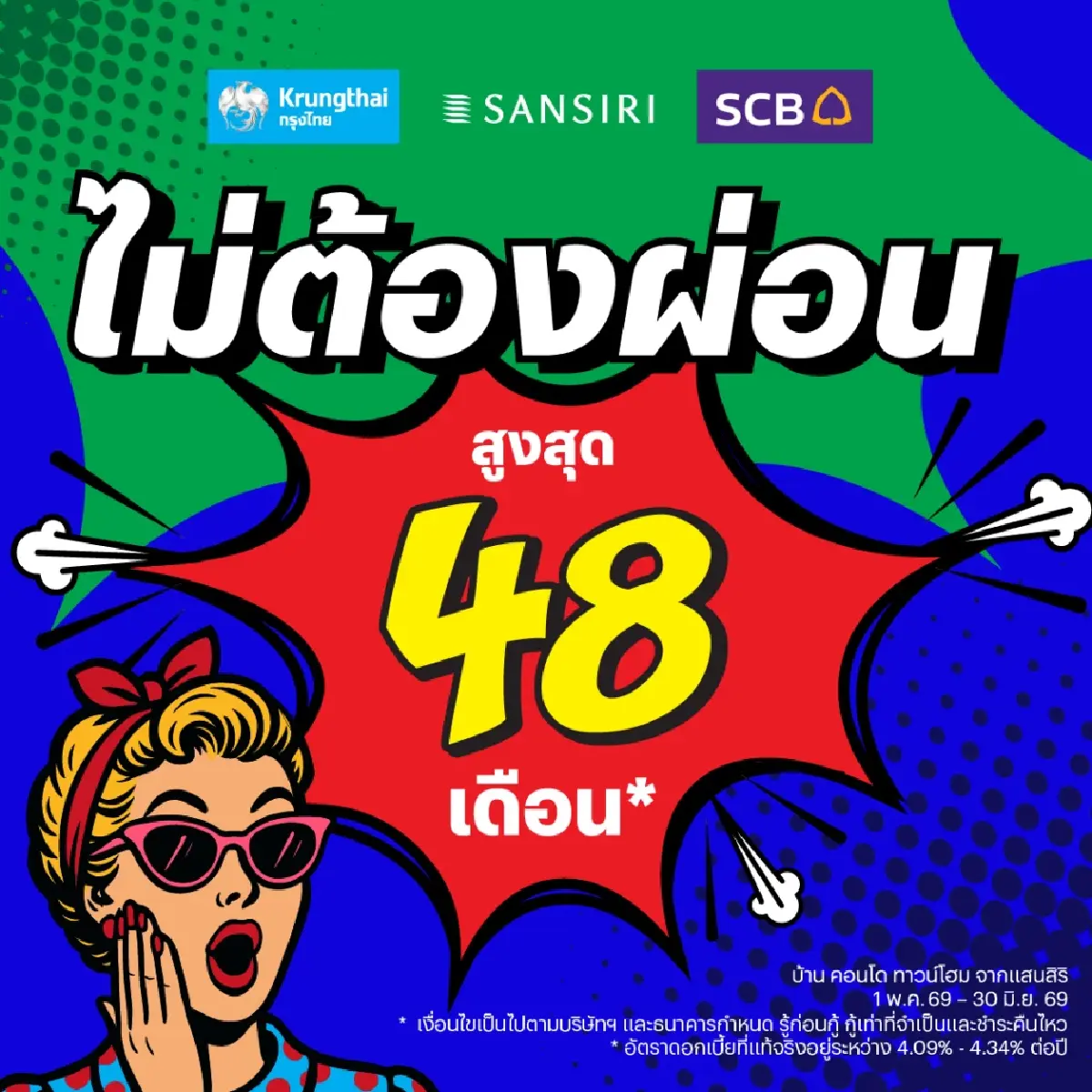 กู้ยาก-กลัวผ่อนไม่ไหว แสนสิริ ช่วยแบ่งเบาคนอยากมีบ้าน 'ทุกความกังวล จบที่แสนสิริ'
