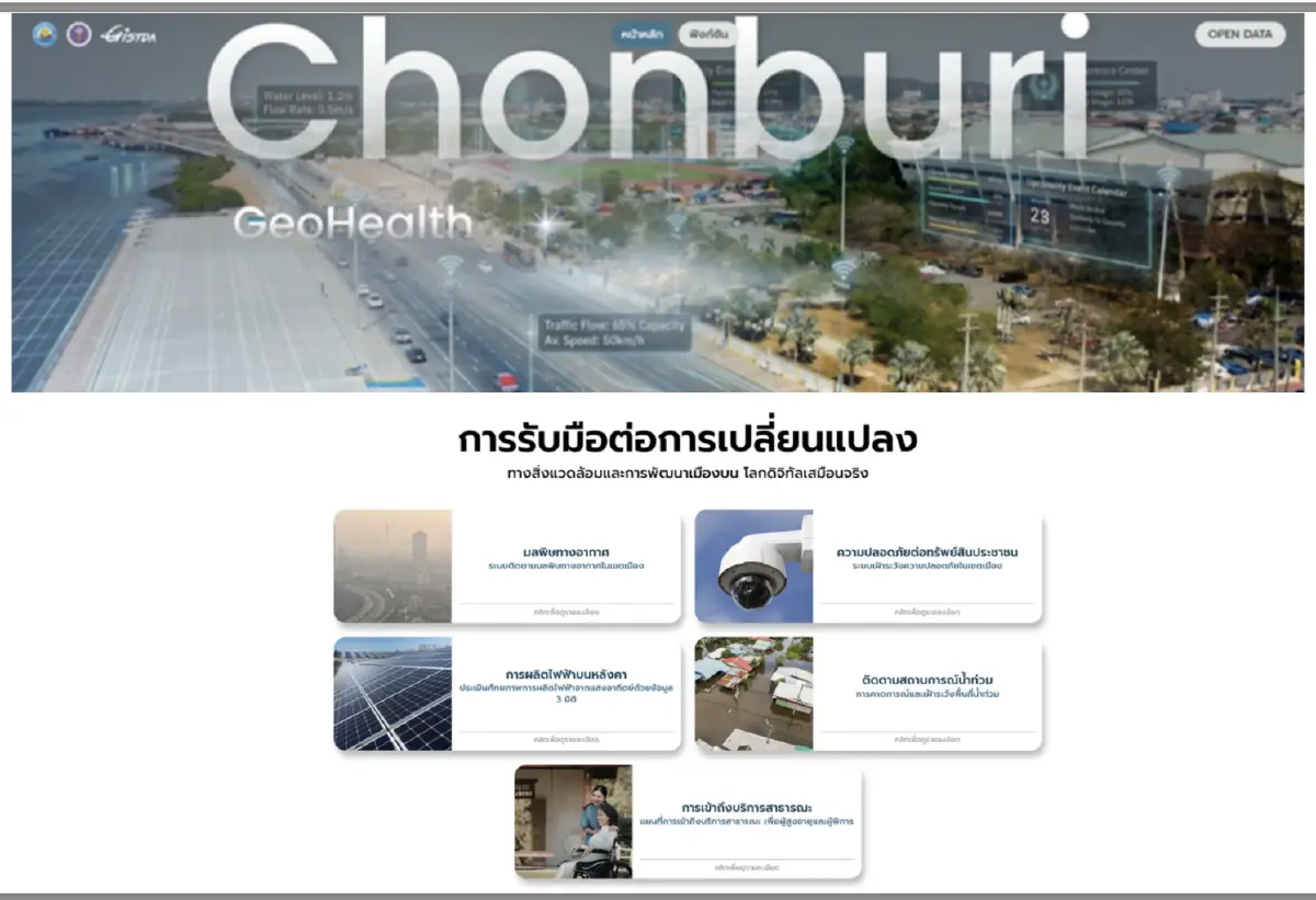 GISTDA ส่งเทคโนโลยีอวกาศ ขับเคลื่อน เมืองอัจฉริยะชลบุรี
