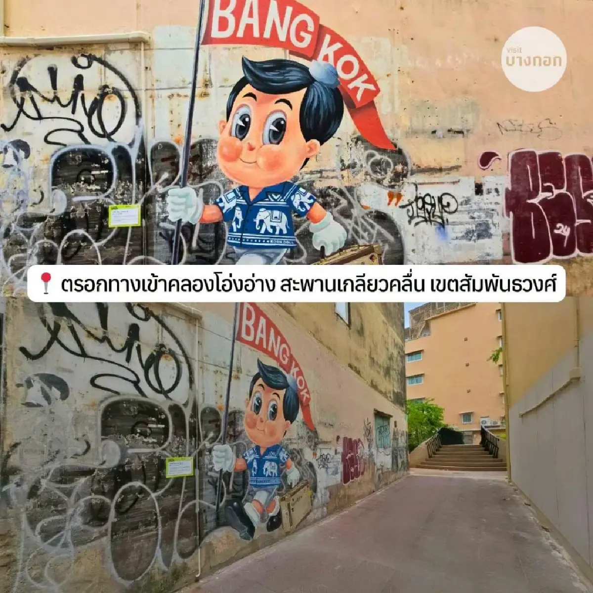กทม. เปิด 5 พิกัด สตรีทอาร์ตใหม่ เปลี่ยนผนังตึกเก่าเป็นงานศิลปะสุดปัง