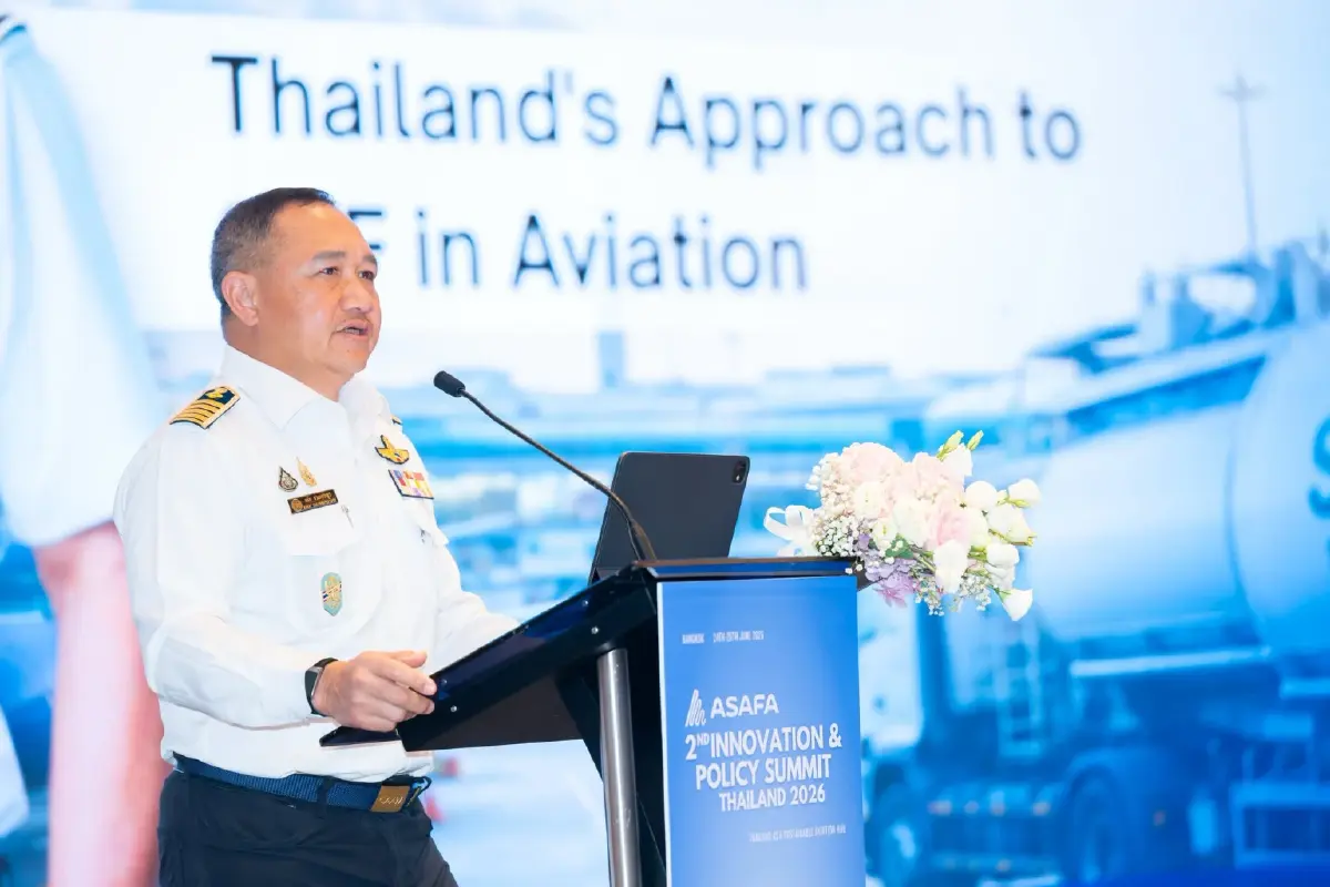 ‘CAAT’ ชู ‘SAF’ ขับเคลื่อนการบินไทยสู่เน็ตซีโร่ สร้างความมั่นคงทางพลังงานเพื่ออนาคตที่ยั่งยืน