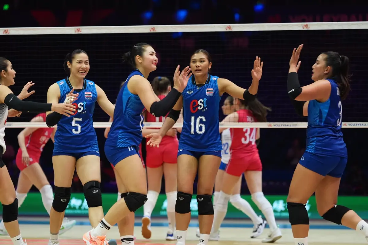 LIVE ถ่ายทอดสดวอลเลย์บอลหญิง ทีมชาติไทย พบ จีน เนชันส์ลีก VNL 2026