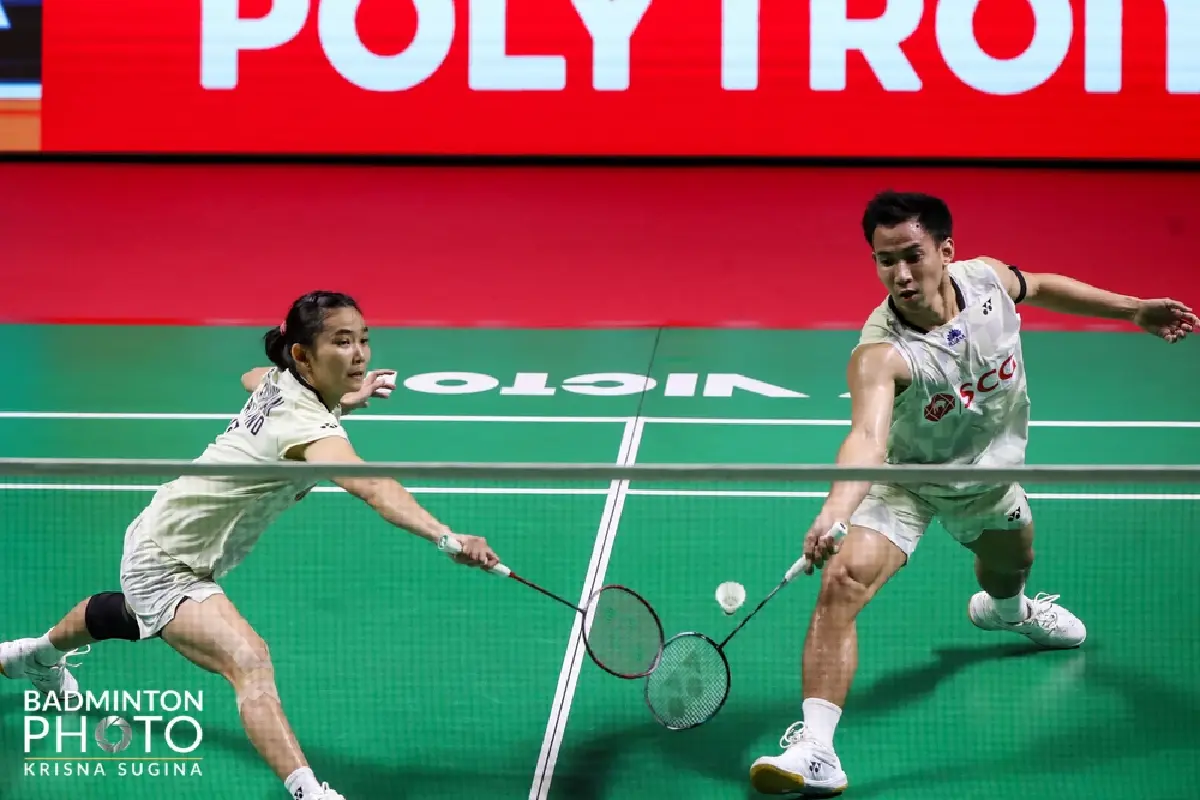 ถ่ายทอดสดแบดมินตัน บาส-เฟม คู่ผสมไทย พบ มาเลเซีย Indonesia Open 2026