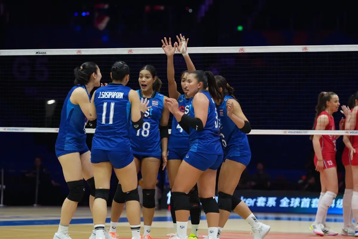 LIVE ถ่ายทอดสดวอลเลย์บอลหญิง ทีมชาติไทย พบ จีน เนชันส์ลีก VNL 2026