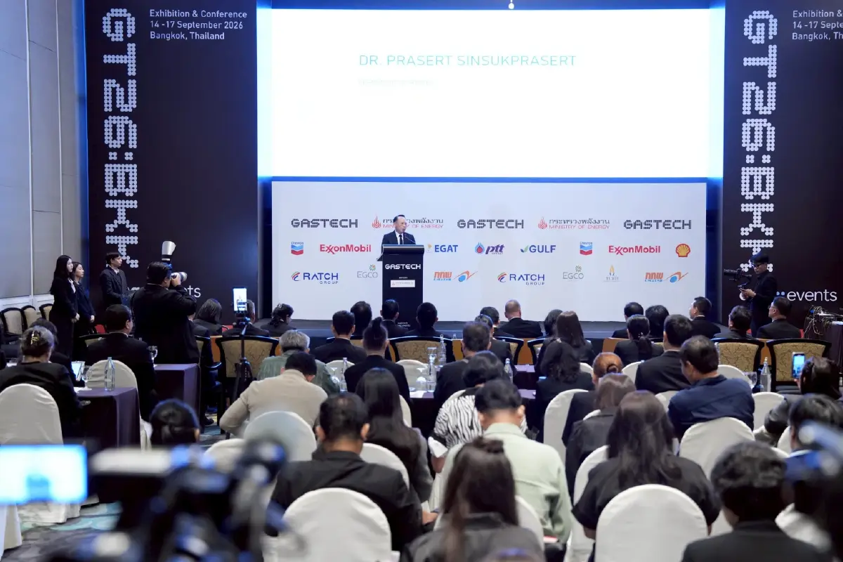 ไทยเจ้าภาพ Gastech 2026 ดึงผู้นำพลังงานโลก ถกความมั่นคงพลังงาน 4 - 17 ก.ย.นี้