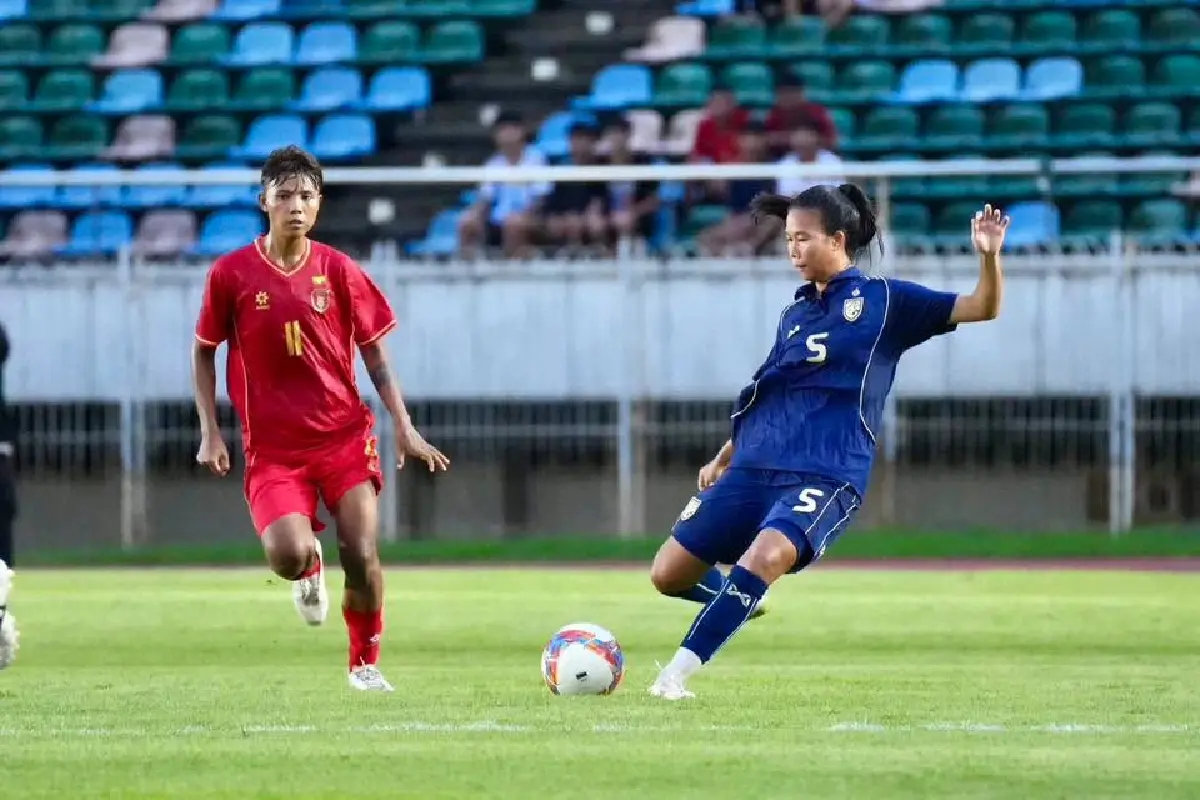 ผลบอลวันนี้ ฟุตบอลหญิงไทย เสมอ เมียนมา 1-1 คว้าแชมป์ศึกอุ่นเครื่องฟีฟ่า เดย์