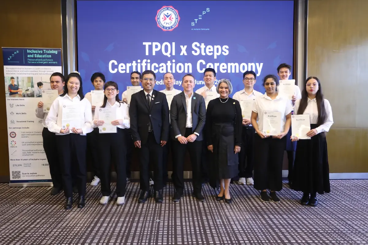 TPQI ผนึก Steps เปิดประตู 'Neurodivergent' สู่โลกการทำงานจริง