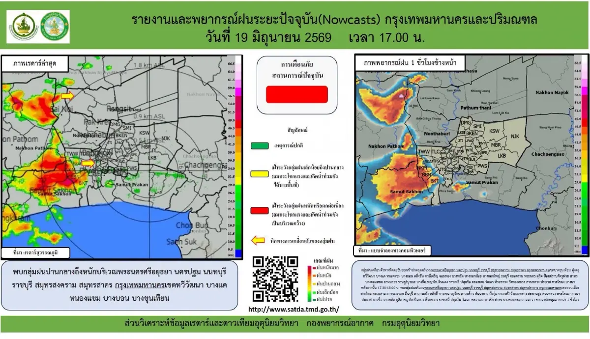 ฝนถล่มทั่วไทย 'ตะวันออก-ใต้-กทม.' ตกหนักมาก เตือน 16 จังหวัด ระวังน้ำท่วม น้ำป่า