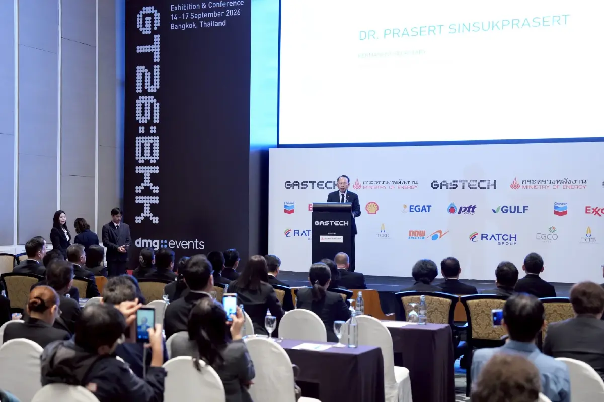 ไทยเจ้าภาพ Gastech 2026 ดึงผู้นำพลังงานโลก ถกความมั่นคงพลังงาน 4 - 17 ก.ย.นี้