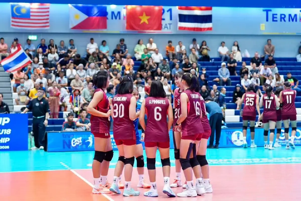ตารางวอลเลย์บอลหญิง U18 ทีมชาติไทย ศึกปริ๊นเซส คัพ 2026 รอบรอง ดูสด