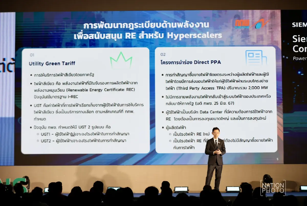 กกพ. กางโรดแมป Data Center ยุค AI ชูพลังงานสะอาด หัวใจ 'เศรษฐกิจ' อนาคต