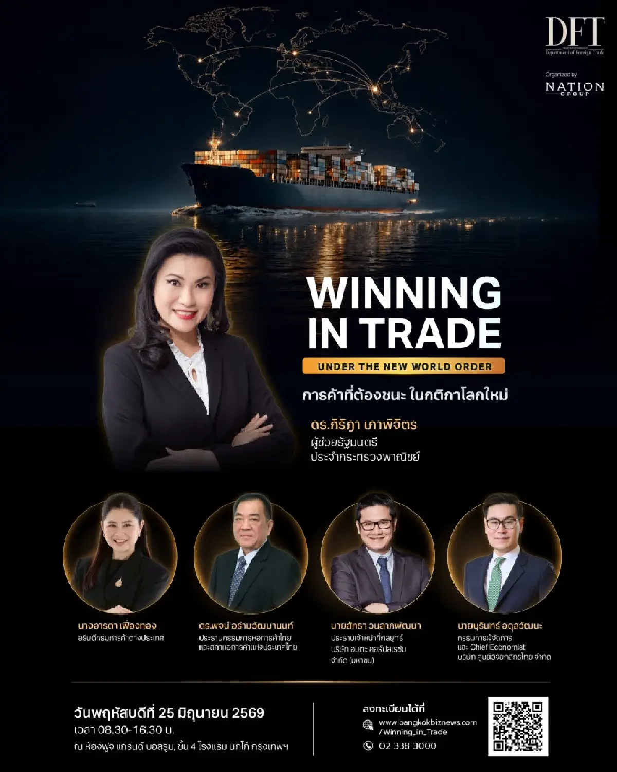 "WINNING IN TRADE UNDER THE NEW WORLD ORDER: การค้าที่ต้องชนะ ในกติกาโลกใหม่"
