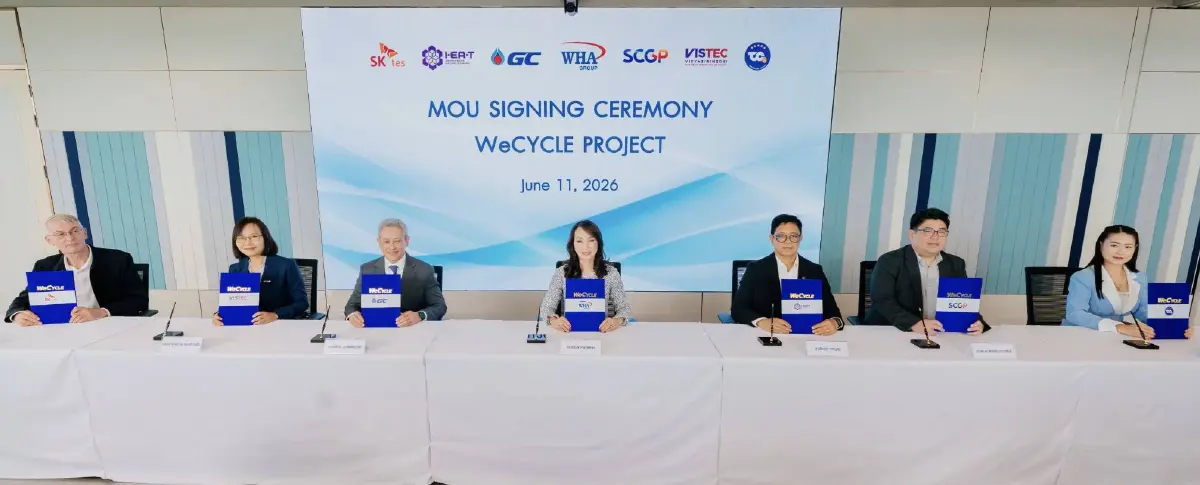 WHA ผนึก 6 พันธมิตร ดัน WeCYCLE ปี 5   จัดการของเสียครบวงจรสู่สังคมคาร์บอนต่ำ