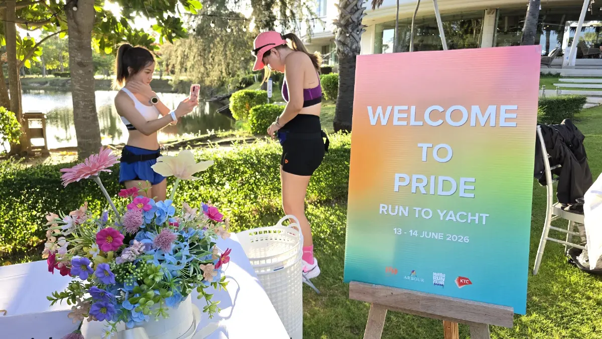 ‘Pride Run to Yach’ วิ่งชายหาด ล่องเรือยอร์ช ไอซ์บาธ กลางทะเล