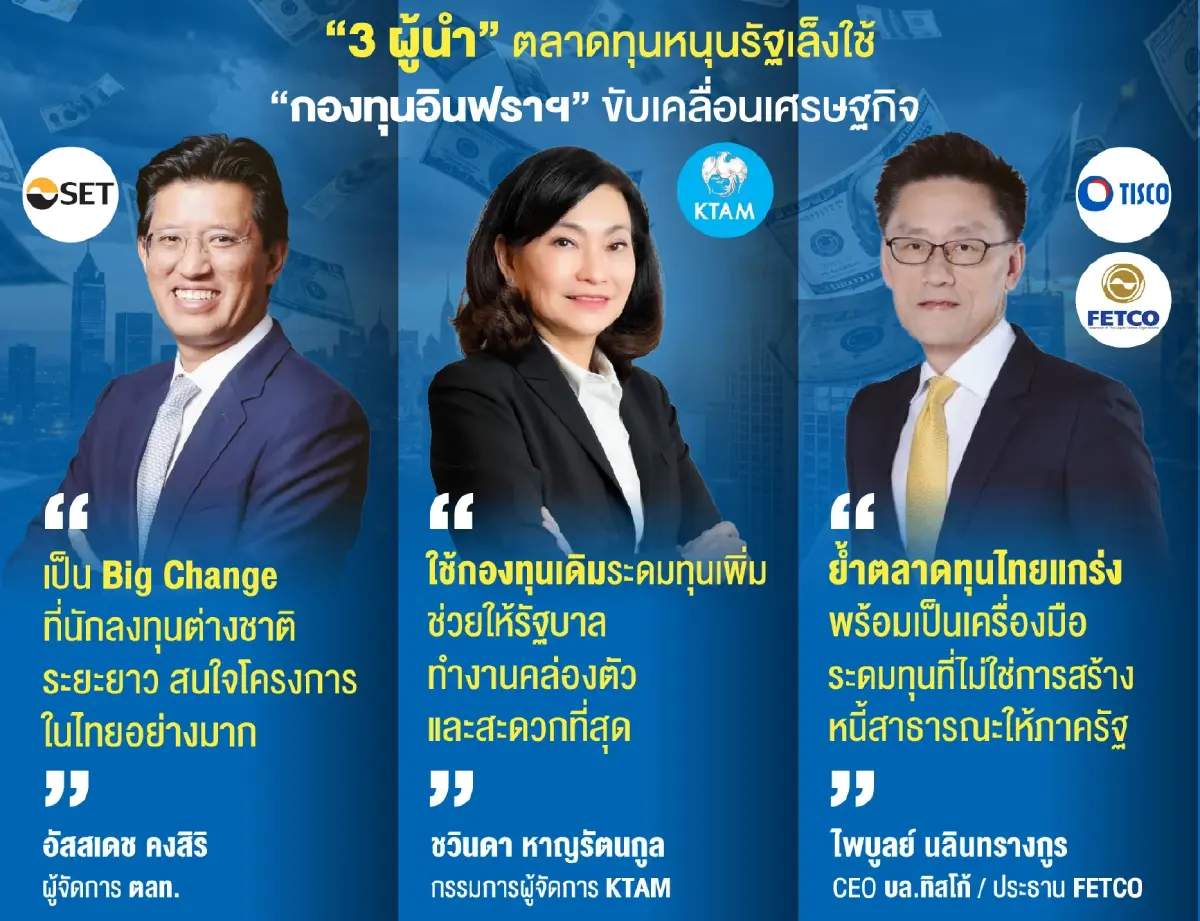 ตลาดทุนดัน‘กองทุนอินฟราฯ’ ลดภาระงบรัฐ-ดักฟันด์โฟลว์ ครึ่งหลัง