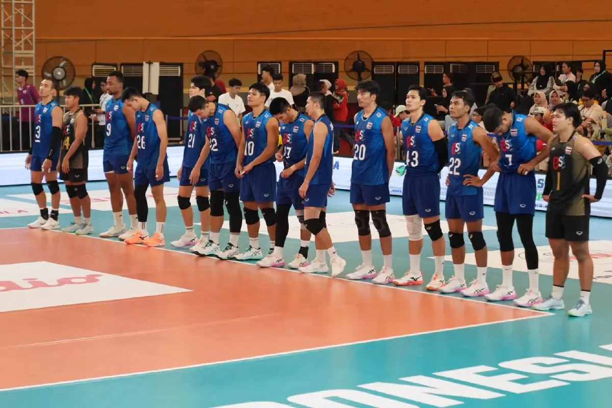 ผลวอลเลย์บอลชาย 'ไทย ชนะ กัมพูชา' 3 เซตรวด เข้ารอบชิง SEA V Cup 2026