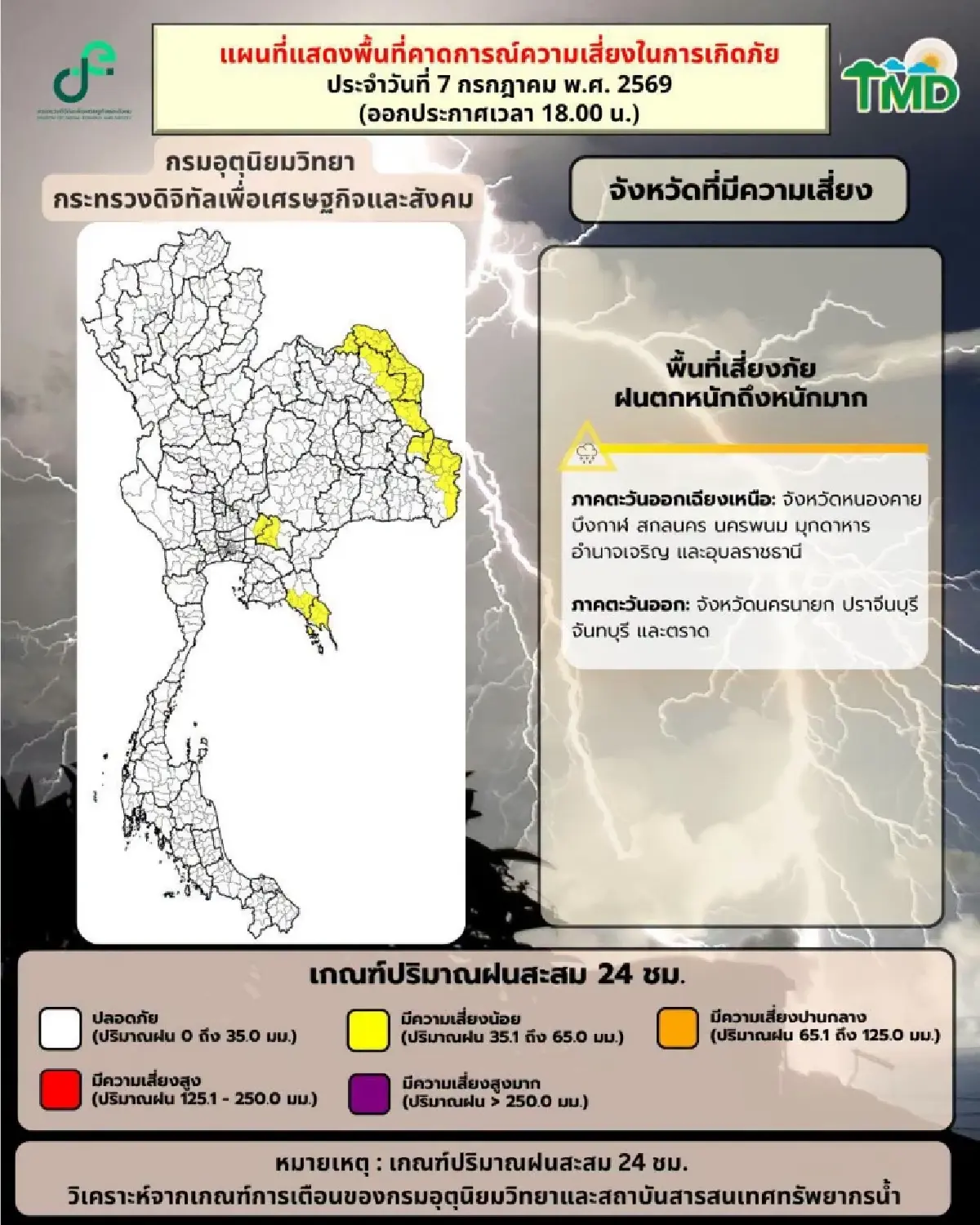 อุตุฯ เตือน อีสาน-ตอ. รับมือฝนตกหนัก เช็ก เส้นทางพายุ “บาหวี่” กระทบไทยหรือไม่