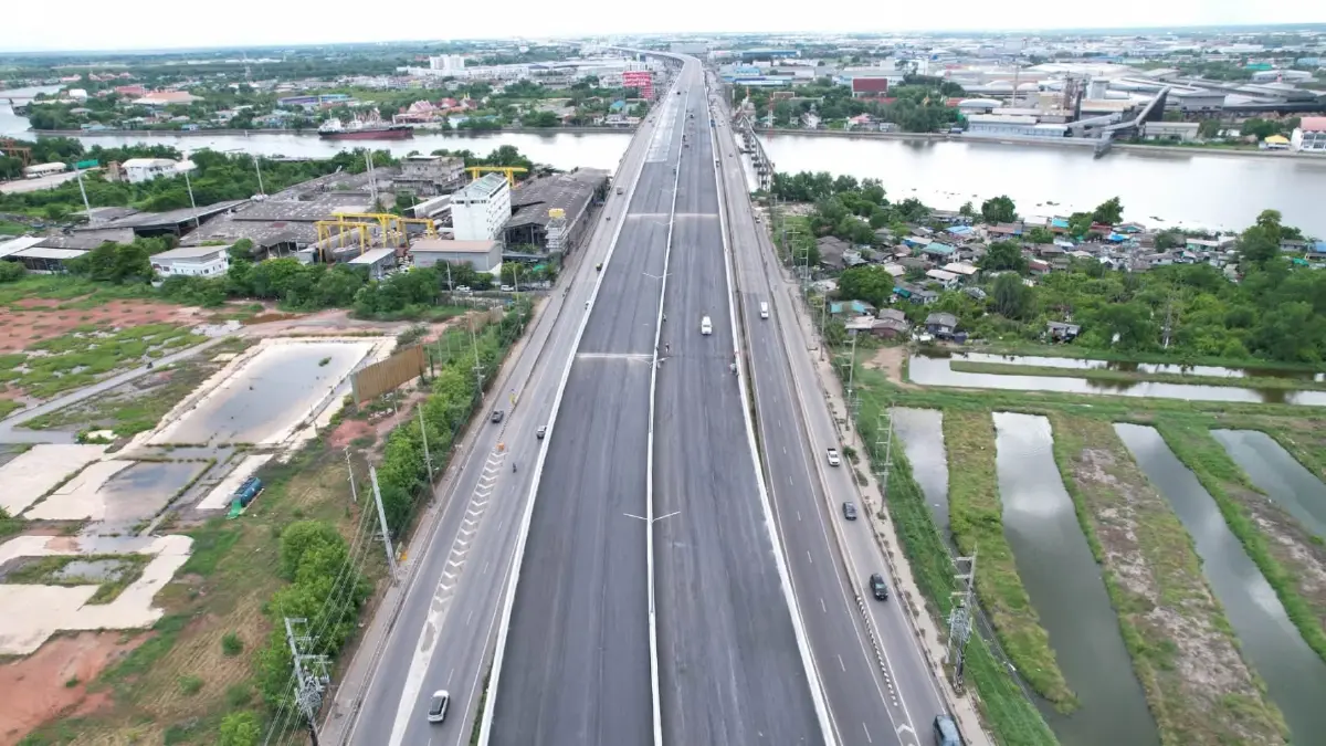 คืบหน้า 95% แล้ว M82 ทางยกระดับบางขุนเทียน-บ้านแพ้ว แก้รถติดพระราม 2