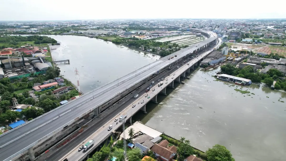 คืบหน้า 95% แล้ว M82 ทางยกระดับบางขุนเทียน-บ้านแพ้ว แก้รถติดพระราม 2