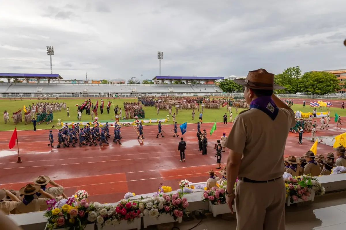 1 กรกฎาคม วันลูกเสือแห่งชาติ จัดพิธีทบทวนคำปฏิญาณสวนสนาม