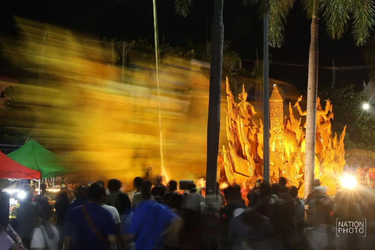 ตระการตา รวมภาพ วันโฮมเทียน อุบลราชธานี 2569 มหาศรัทธาแกะสลักระดับโลก