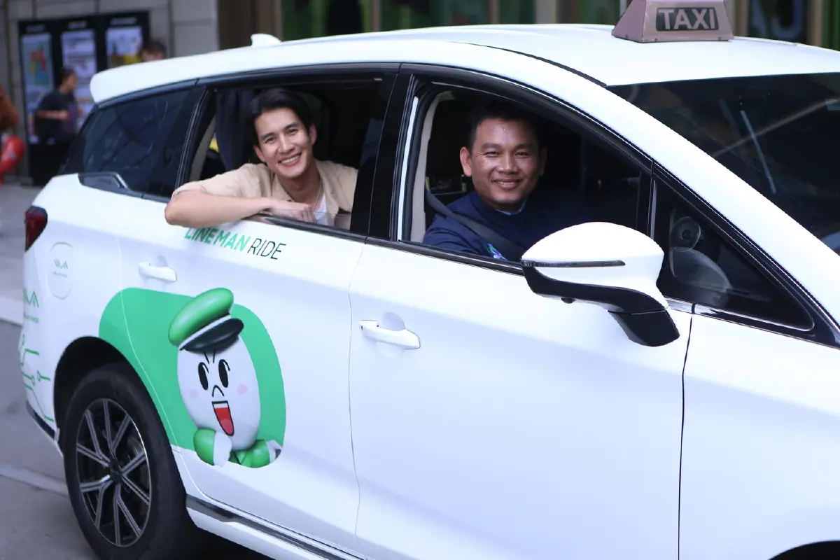 LINE MAN ขยายเครือข่ายรถ EV ตั้งเป้าเพิ่มคนขับ 3,000 รายในสิ้นปี