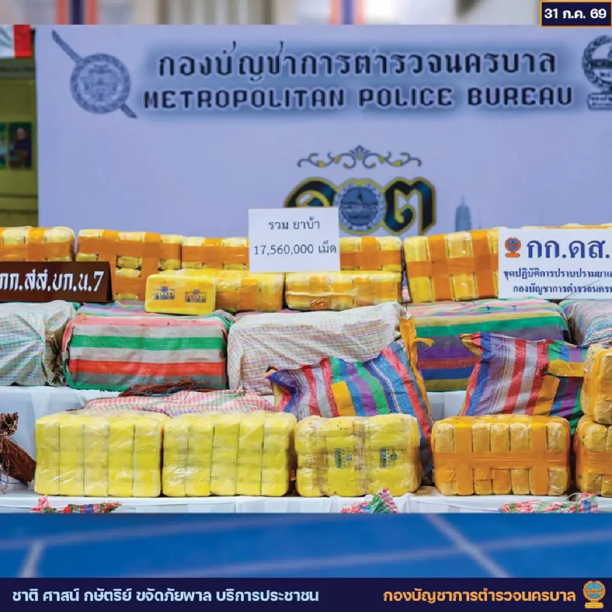 อายัดทรัพย์ 10 ล้าน ปิดล้อมตรวจค้น 83 เครือข่ายยา ยึดยาบ้า 22 ล้านเม็ด