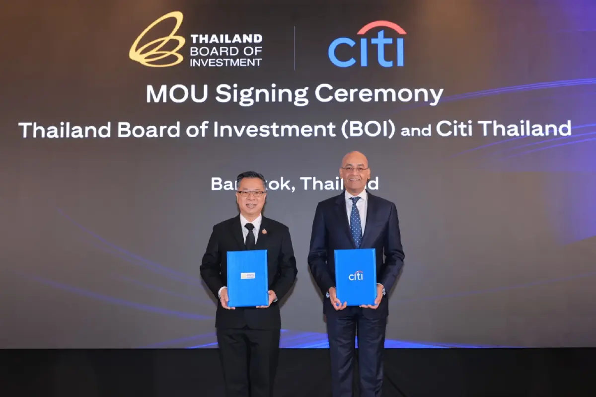 BOI–Citi เปลี่ยนเกมดึง FDI เจาะรายอุตสาหกรรม–รายบริษัท เชื่อมเครือข่ายนักลงทุนโลก ดันไทยรับศึกลงทุนยุคใหม่