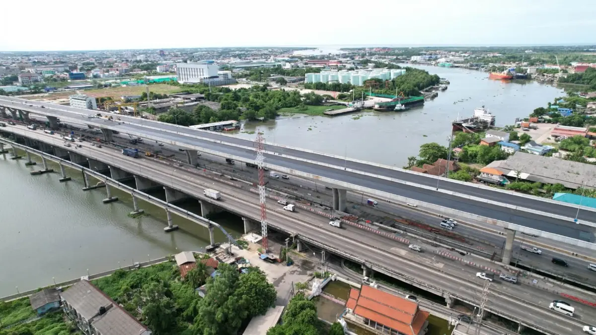 คืบหน้า 95% แล้ว M82 ทางยกระดับบางขุนเทียน-บ้านแพ้ว แก้รถติดพระราม 2