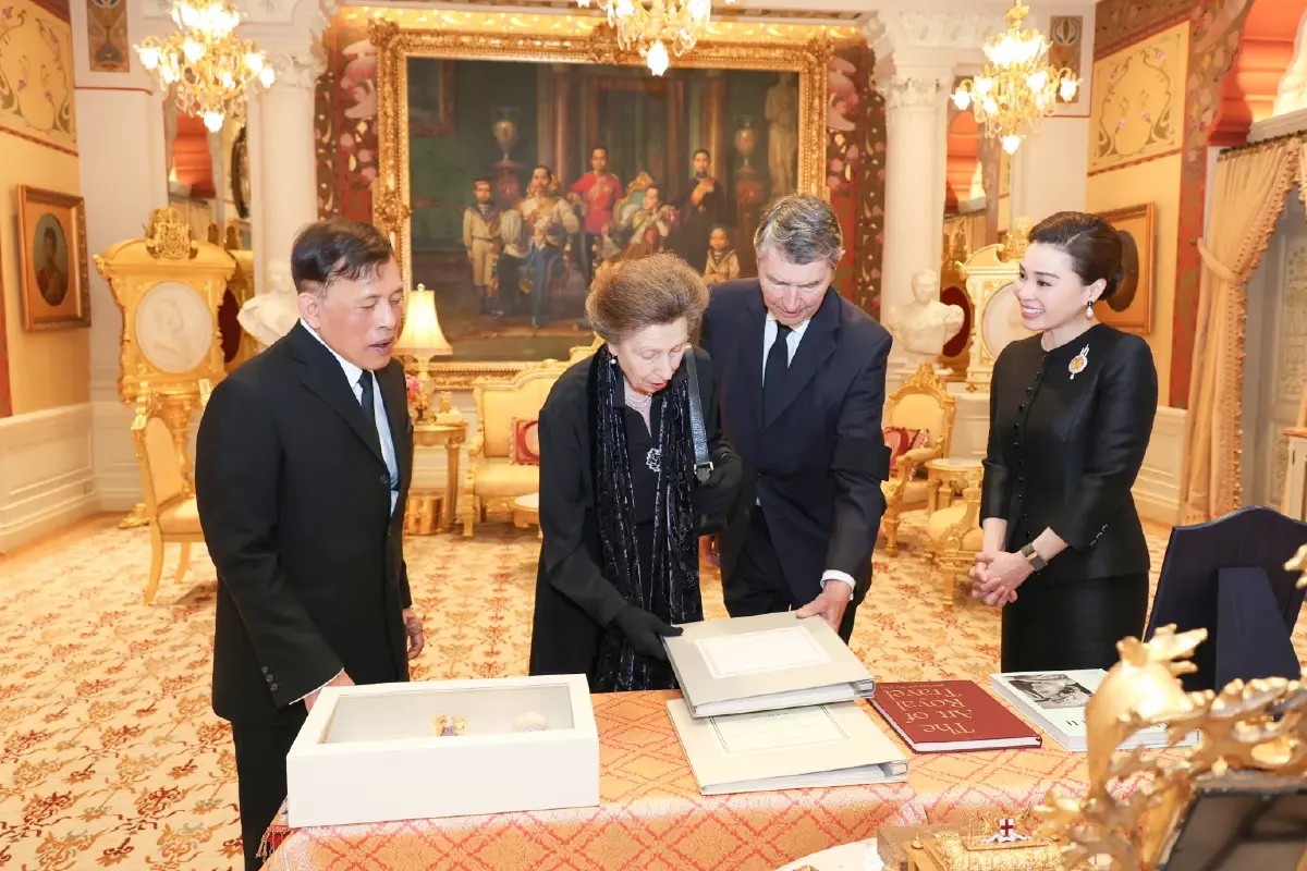 ในหลวง-พระราชินี ทรงรับเจ้าหญิงแอนน์ ในโอกาสเสด็จเยือนประเทศไทย