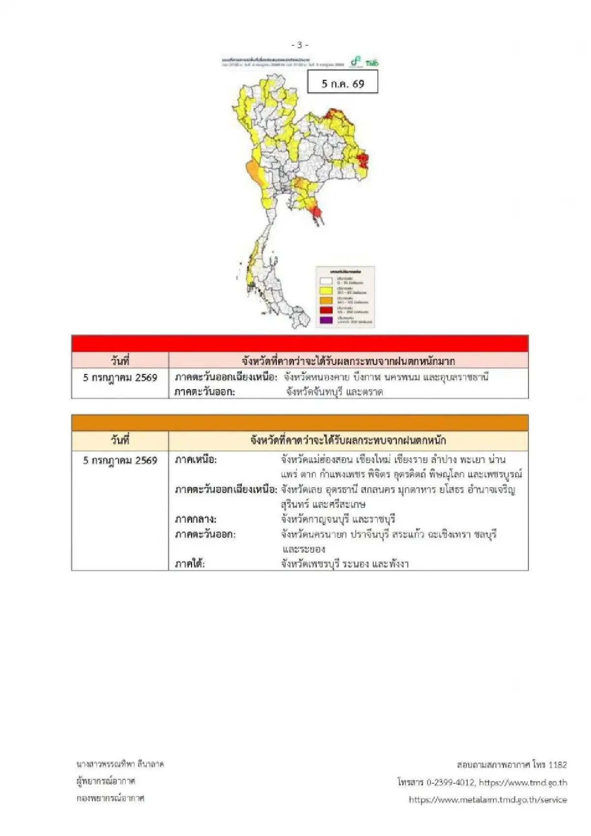 พายุไมสัก ขึ้นฝั่งจีน เตือน ฉ.5 ร่องมรสุม ทำไทยอ่วมฝนตก 33 จังหวัด