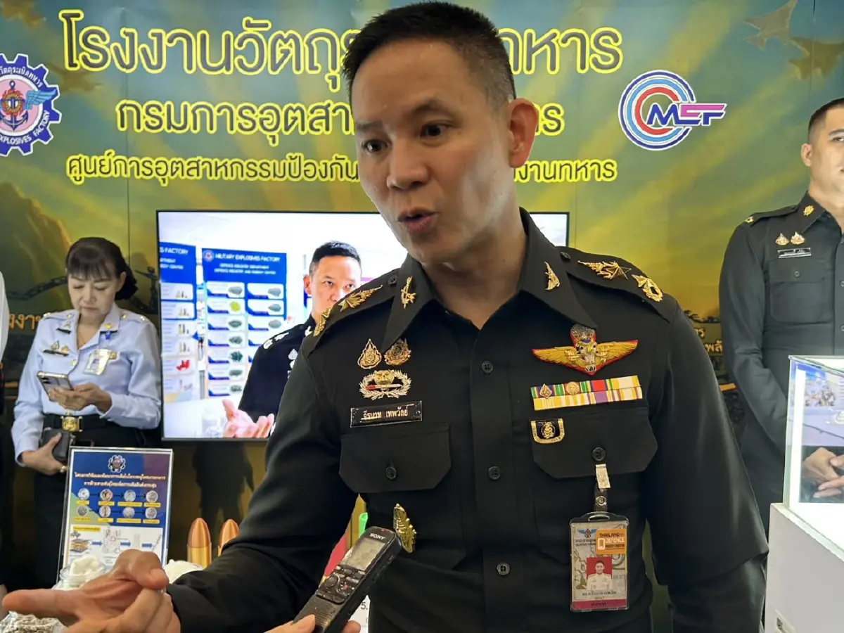 เปิดโรงงานวัตถุระเบิดทหาร  ป้อนกระสุนกองทัพรบกัมพูชา