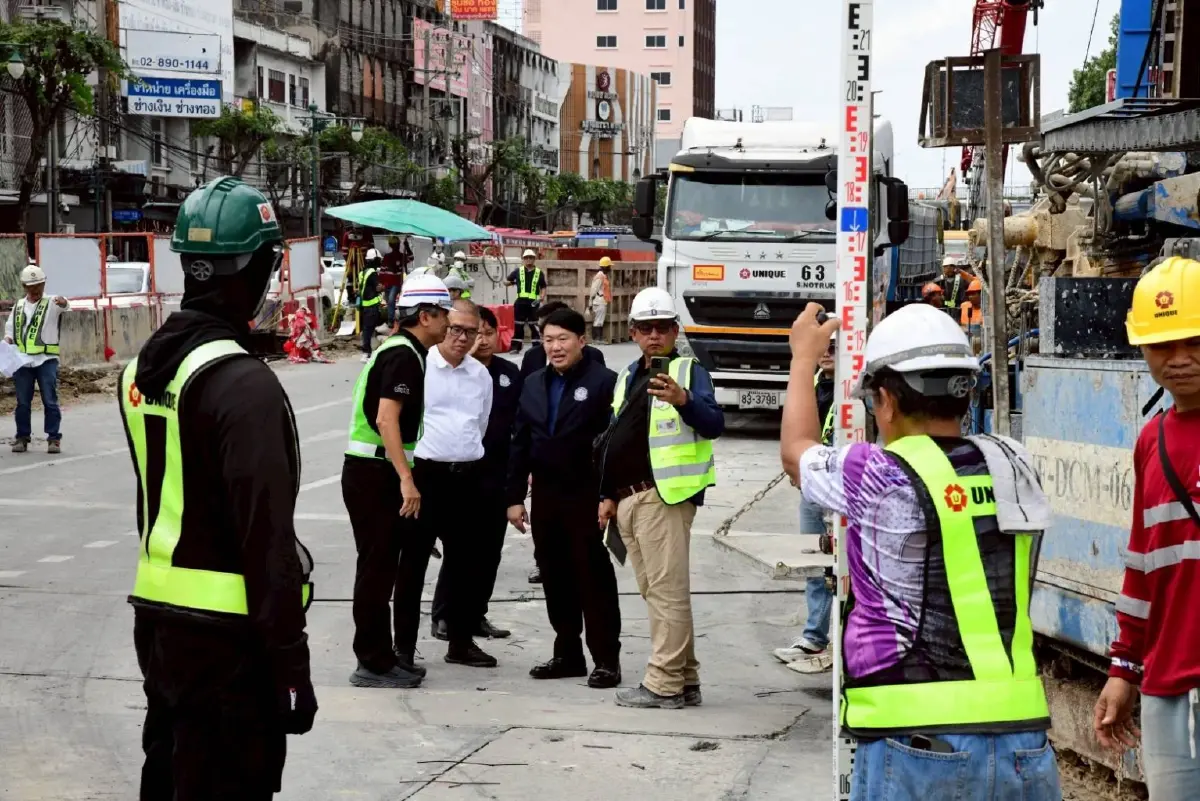 ย้อนรอยเหตุใหญ่ น้ำรั่วอุโมงค์ กระทบงานสร้าง 'รถไฟฟ้าสายสีม่วง'