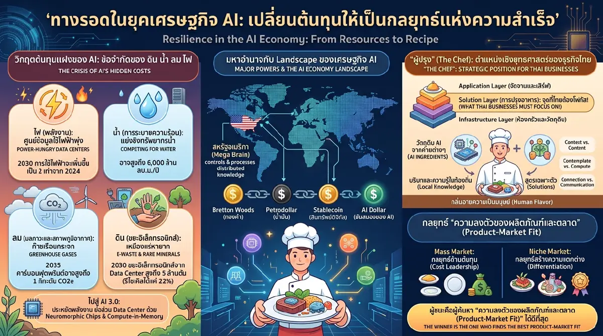 ทางรอดในยุคเศรษฐกิจ AI: เปลี่ยนต้นทุนให้เป็นกลยุทธ์แห่งความสำเร็จ