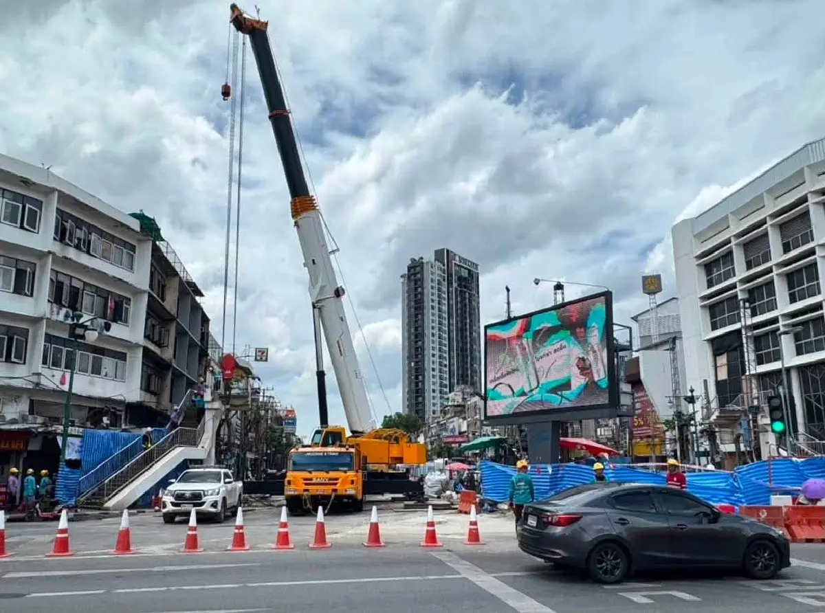 คืบหน้าล่าสุด เหตุน้ำรั่วอุโมงค์รถไฟฟ้าวงเวียนใหญ่ ป้องกันอาคารทรุด