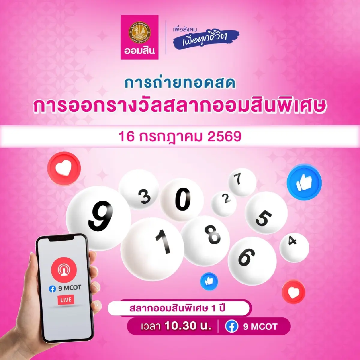 เปิดสถิติหวยออมสินออกอะไร 16 ก.ค.69 ตรวจผลสลากออมสินพิเศษ 1 ปี