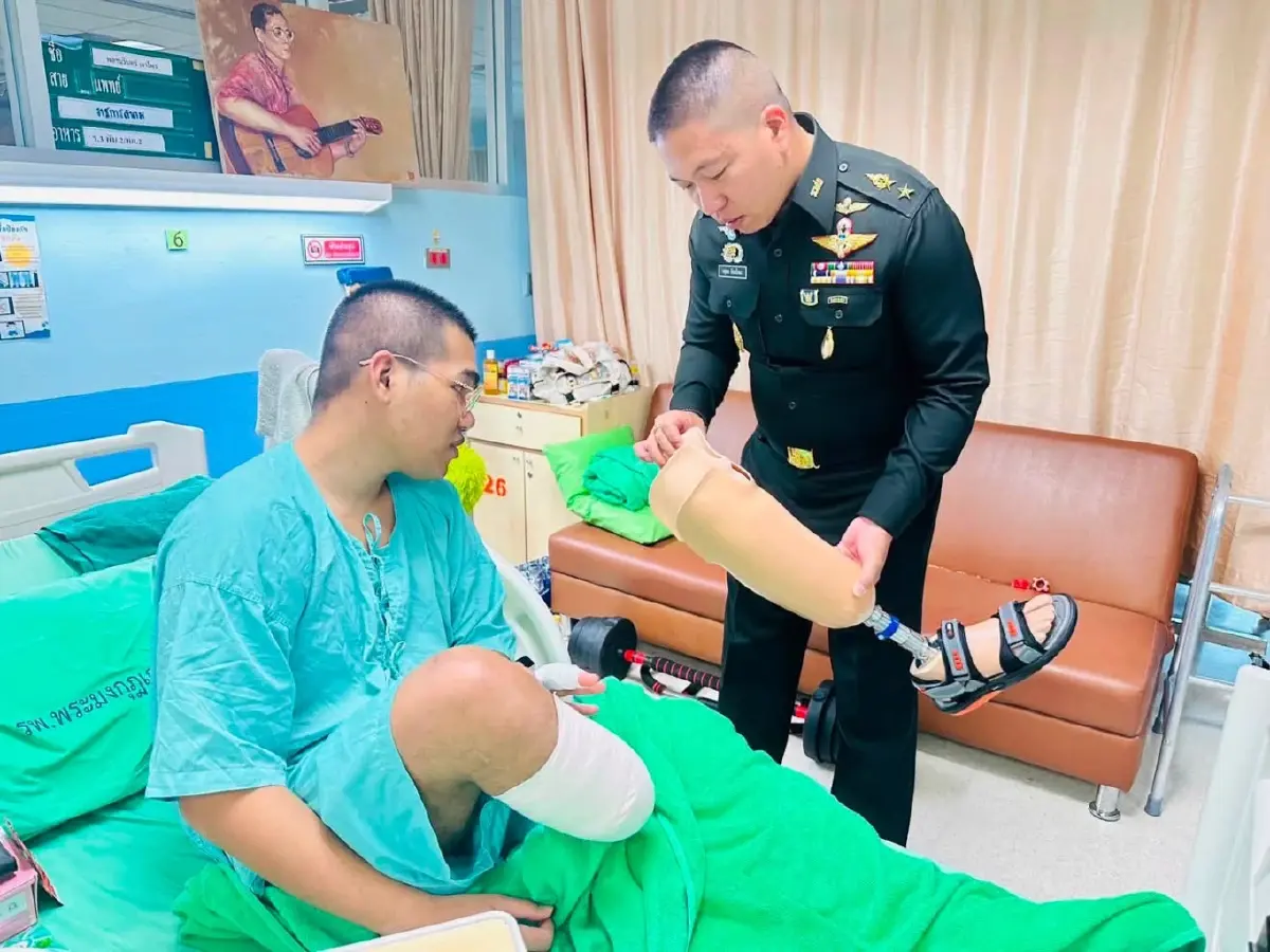 เงินเยียวยา 10 ล้าน! ทหารเหยียบทุ่นระเบิดขาขาด ชายแดนไทย-กัมพูชา