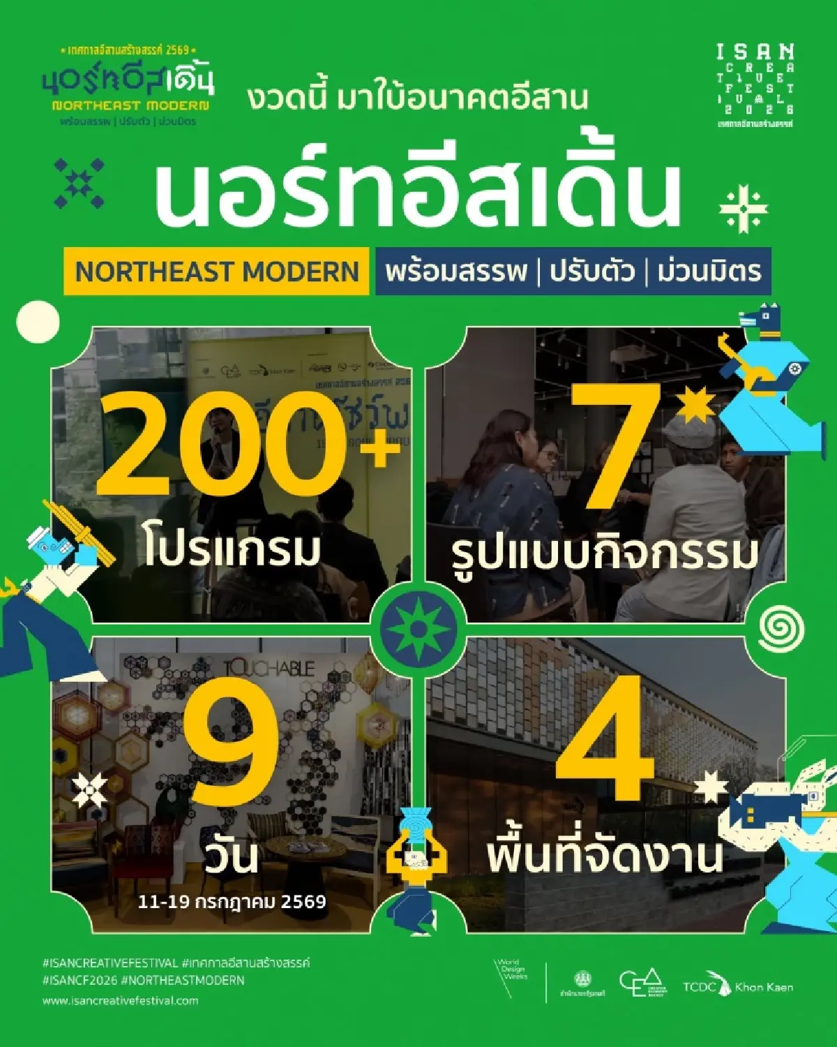 นอร์ทอีสเดิ้น อ่านเศรษฐกิจสร้างสรรค์อีสาน ผ่านดาต้า เมือง เทศกาล