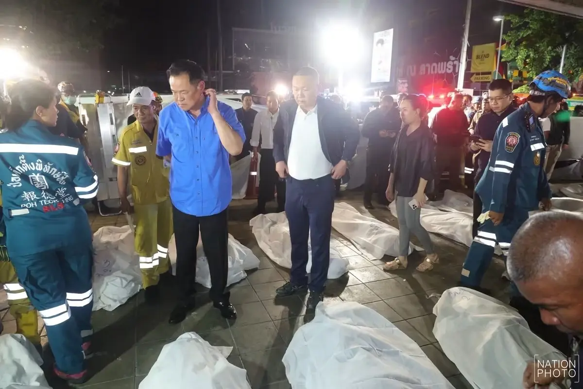 โศกนาฏกรรม ไฟไหม้โรงเบียร์ห้าแยกลาดพร้าว เสียชีวิตเบื้องต้น 27 ราย