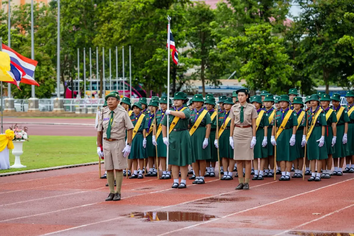 1 กรกฎาคม วันลูกเสือแห่งชาติ จัดพิธีทบทวนคำปฏิญาณสวนสนาม