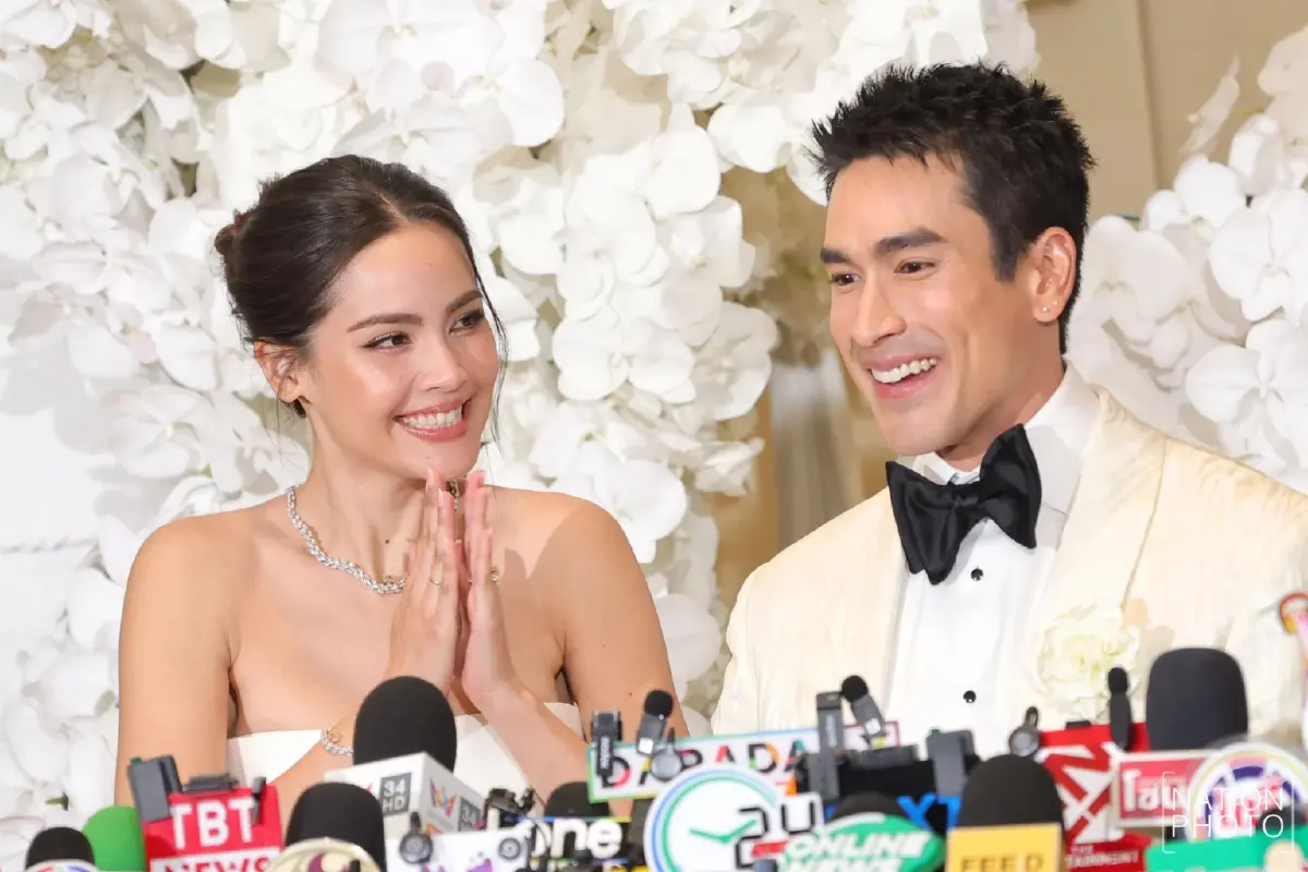 หวานชื่น "ณเดชน์-ญาญ่า" ควงคู่ฉลองวิวาห์ที่กรุงเทพฯ แฟนคลับร่วมยินดีแน่น